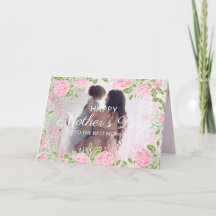 Rosa Rosen-Blume lassen das Foto der Mutter glückl