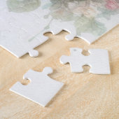 Rosa Rosen, Blume, Monogramm Puzzle (Seite)