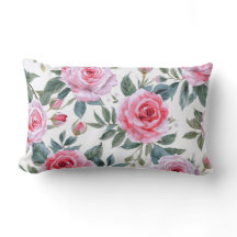 Rosa Rosen Blumen Cottagecore Wasserfarbenmuster