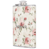 Rosa Rosen Blumen Flachmann (Links)