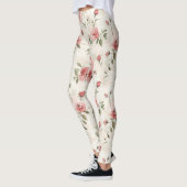 Rosa Rosen Blumen Leggings (Links)