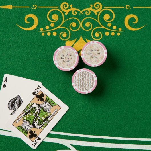 Rosa Rosen Blumen Pokerchips (Pokertisch (Stapel))