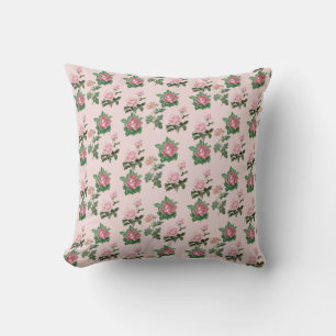 Rosa Rosen Blumen Shabby Chic Cottage Kern Kissen