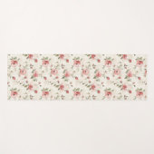 Rosa Rosen Blumen Yogamatte (Vorderseite (Horizontal))