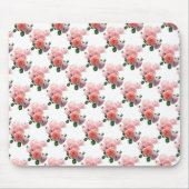 Rosa Rosen Blumenmuster Farbe Kunst Vorlage Modern Mousepad (Vorne)
