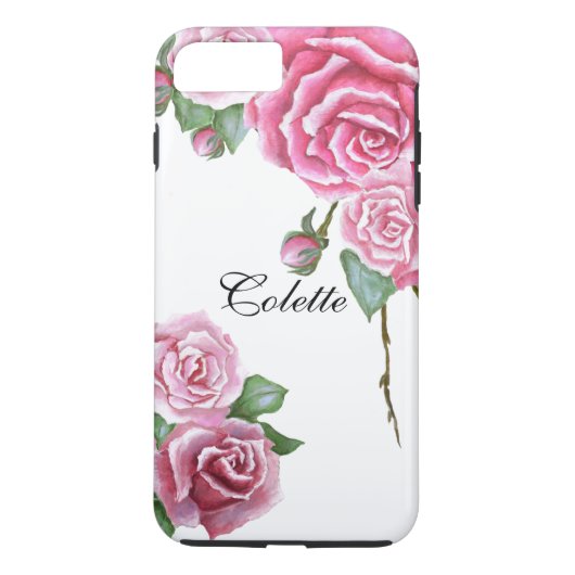 Rosa Rosen-Blumenstrauß iPhone 7 Plusfall Case-Mate iPhone Hülle (Rückseite)