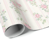 Rosa Rosen-Blumenverpackungspapier Geschenkpapier (Rolleneckpunkt)