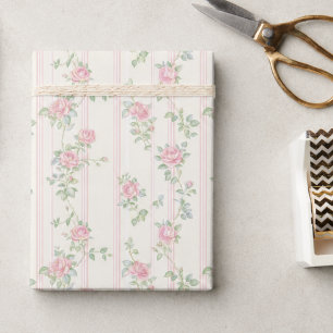 Rosa Rosen-Blumenverpackungspapier Geschenkpapier