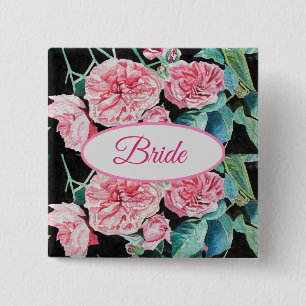 Rosa Rosen Brautmutter Abzeichen Rosen Button