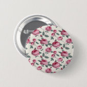 Rosa Rosen Button (Vorne & Hinten)