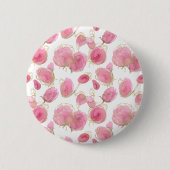 Rosa Rosen Button (Vorderseite)