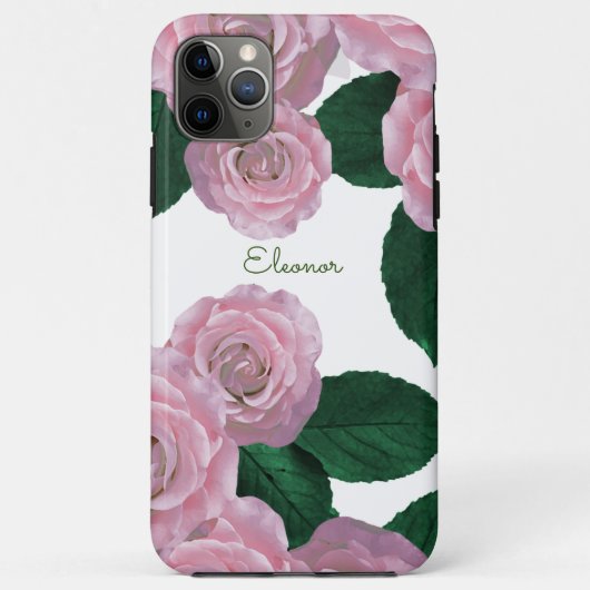 Rosa Rosen Case-Mate iPhone Hülle (Rückseite)