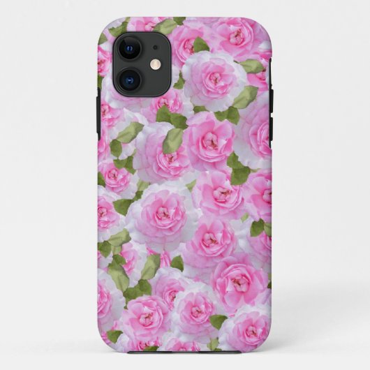 Rosa Rosen Case-Mate iPhone Hülle (Rückseite)