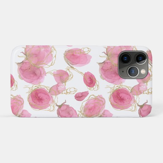 Rosa Rosen Case-Mate iPhone Hülle (Rückseite (Horizontal))
