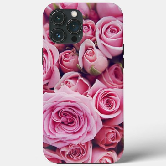 Rosa Rosen Case-Mate iPhone Hülle (Rückseite)