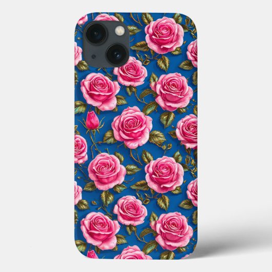 Rosa Rosen Case-Mate iPhone Hülle (Rückseite)