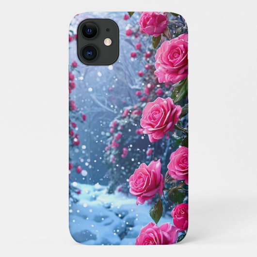 Rosa Rosen Case-Mate iPhone Hülle (Rückseite)