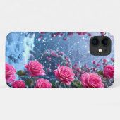 Rosa Rosen Case-Mate iPhone Hülle (Rückseite (Horizontal))