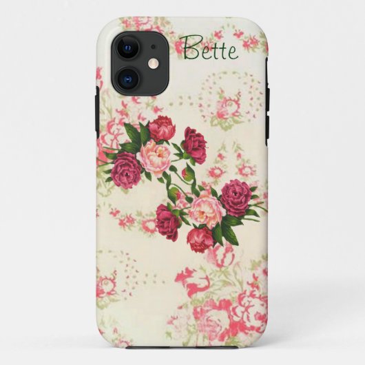 Rosa Rosen Custom Case-Mate iPhone Hülle (Rückseite)