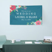 Rosa Rosen | Deep Blue Willkommen bei unserer Hoch Banner (Messeveranstaltung)