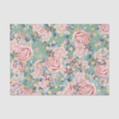 Rosa Rosen (Design 15 Pink Serie) Seidenpapier (Vorderseite)