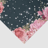 rosa Rosen Diamanten raffiniert funkeln Seidenpapier (Ausschnitt)