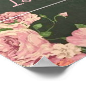 Rosa Rosen drucken, Werteplakat (Matte) Poster (Ecke)