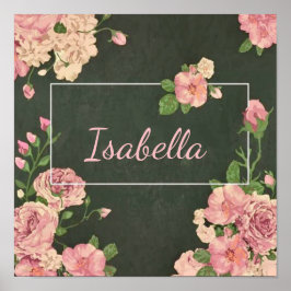 Rosa Rosen drucken, Werteplakat (Matte) Poster