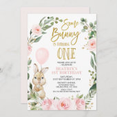 Rosa Rosen ein wenig sonnige Dreharbeiten 1. Gebur Einladung (Vorne/Hinten)