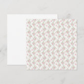 Rosa Rosen Einladung (Vorne/Hinten)