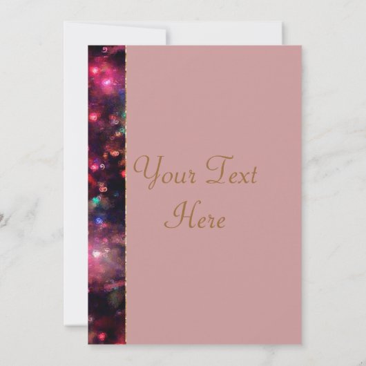 Rosa Rosen Einladung (Rückseite)