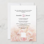 Rosa Rosen - Einladung zur Hochzeit (Rückseite)