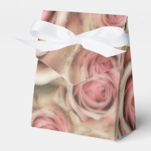 Rosa Rosen Elegante Babyparty im Shabby-Chic-Stil Geschenkschachtel