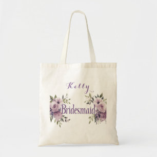 Rosa Rosen Elegante Wasserfarbe Brautjungfer Tragetasche