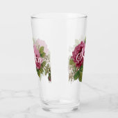 Rosa Rosen Eleganz Glas (Links)