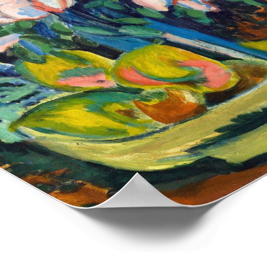 Rosa Rosen | Ernst Ludwig Kirchner Poster (Ecke)