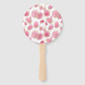 Rosa Rosen Fächer (Rückseite)