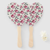 Rosa Rosen Fächer (Vorne und Hinten)