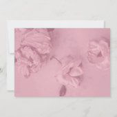 Rosa Rosen-Feier des Lebens Einladung (Rückseite)