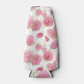 Rosa Rosen Flaschenkühler (Vorderseite)