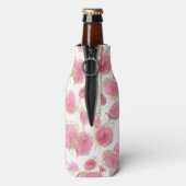 Rosa Rosen Flaschenkühler (Flasche Rückseite)