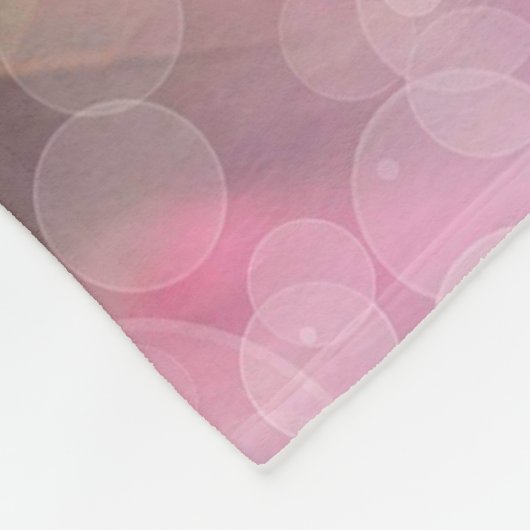 Rosa Rosen Fleecedecke (Ecke)