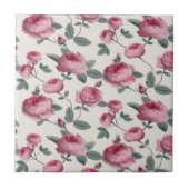 Rosa Rosen Fliese (Vorderseite)