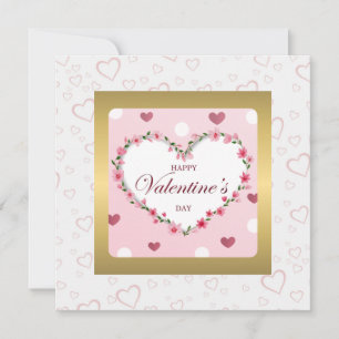 Rosa Rosen Florale Herzen Valentinstag Geschenke Einladung