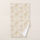 Rosa Rosen Florales Brautbad Badhandtuch Set (Handtuch)