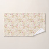 Rosa Rosen Florales Brautbad Badhandtuch Set (Handtuch)