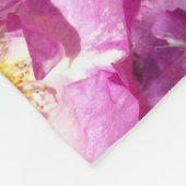 Rosa Rosen Foto Fleece Blanket, klein (Ecke)