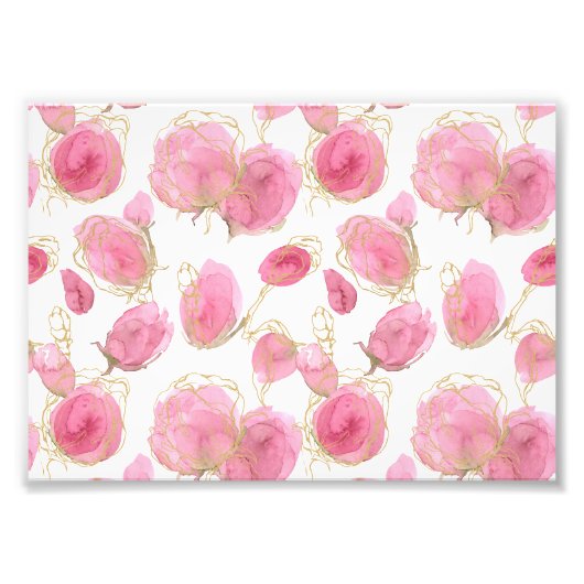 Rosa Rosen Fotodruck (Vorne)