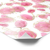 Rosa Rosen Fotodruck (Ecke)