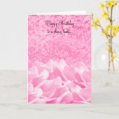 Rosa Rosen für eine schicke Ladenkarte Karte (Gelbe Blume)